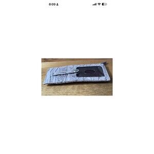 Brahmin Melbourne Credit Card Slim Leather Wallet Eggshell/Light Brown/Gray